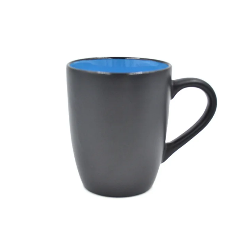 Custom Classic 12oz Enamel Mug Metal Steel Camping Mug Enamel Mug With Stainless Steel Rim
