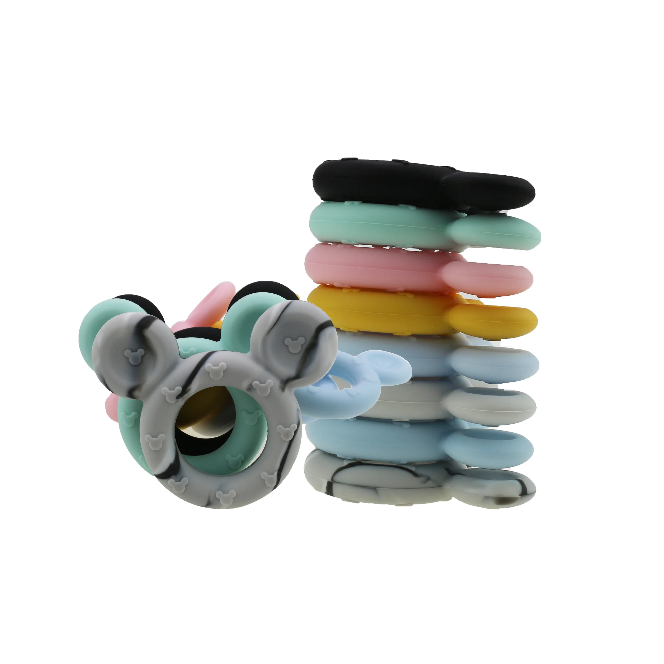 2021 silicone baby teether Baby Teething Mickey Silicone  Cartoon Chew Pendant Nursing Teether