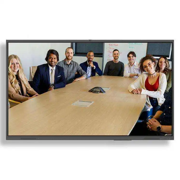 T-C265I Aluminum Frame Tempered Glass Screen Digital Notice Board 65 75 Inch Digital Advertising Board Odm&Oem