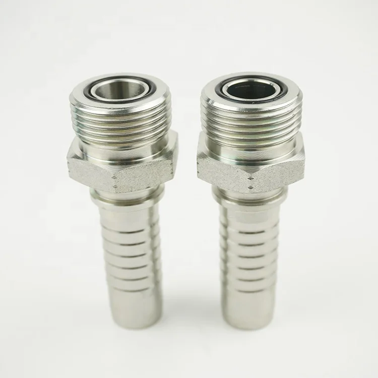 14211 High Quality Carbon Stainless Steel hydraulic Crimping Hose Fitting Zinc Plated ORFS Male Thread
