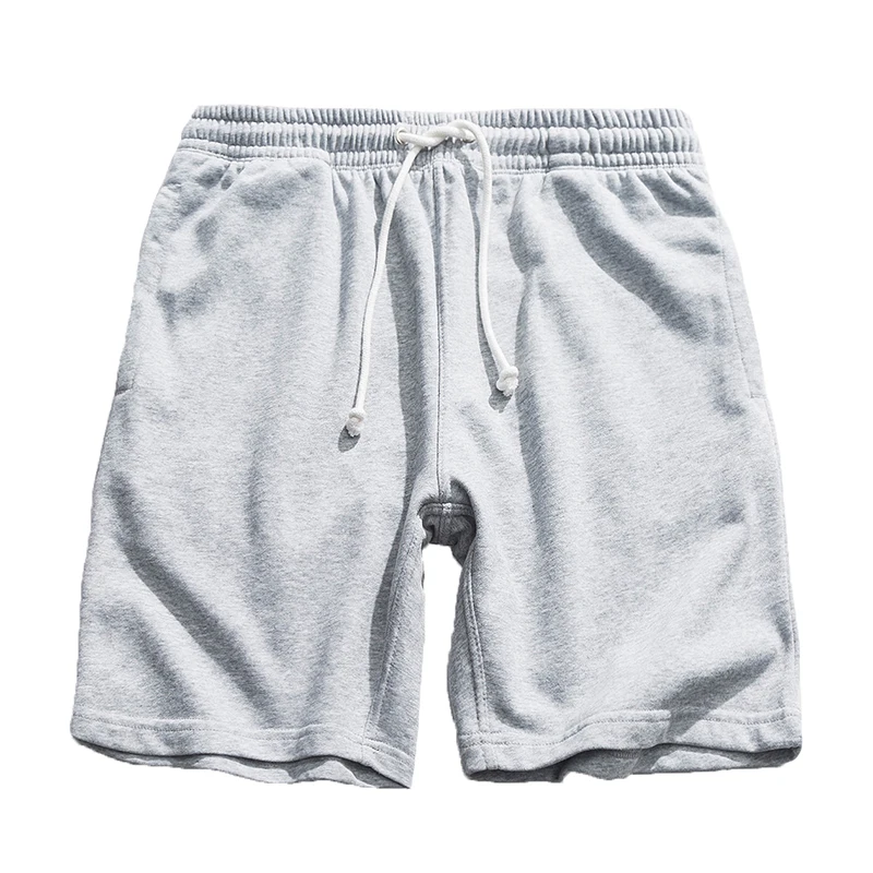 Summer sports shorts Men loose cotton five-minute pants trend plain color casual beach pants couple plus-size basketball pants