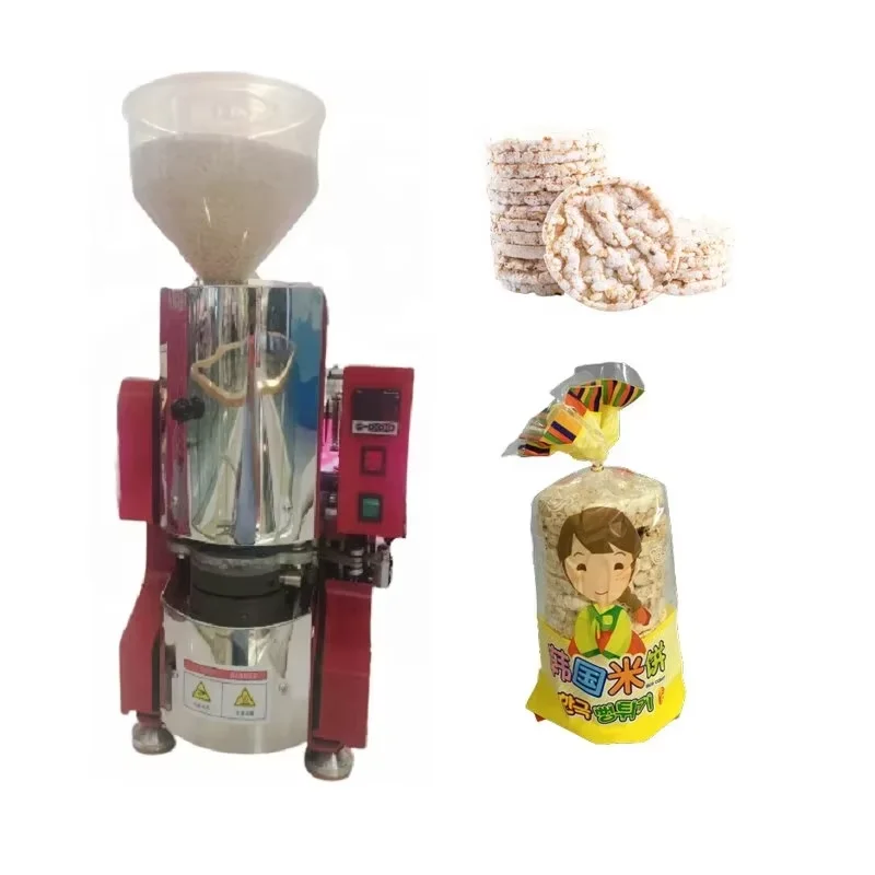 Cake Cracker Cereal Grain Popper Machine Automatic Rice Cracker Snack Making Machine Rice Cake Popping Machine