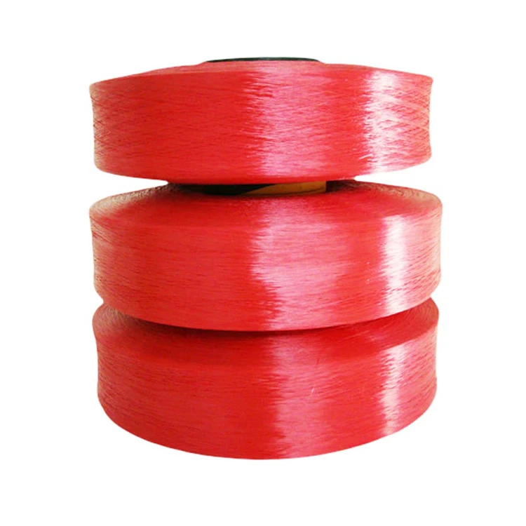 100% High Tenacity Polypropylene Filament Yarn colorful 600D pp yarn for outdoor fabric