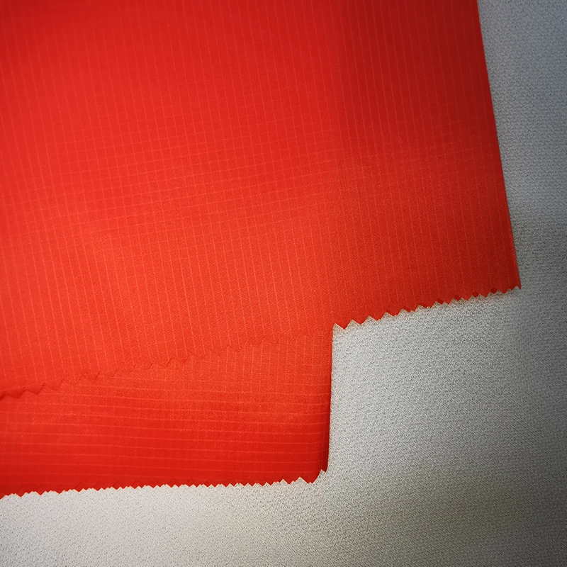 430T 0.2 double-line lattice nylon taffeta waterproof and down proof fabric for sun-protective clothing