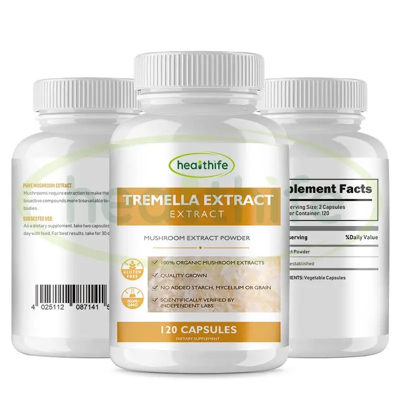 Healthife OEM Tremella Fuciformis Polysaccharides Tremella Extract Capsules
