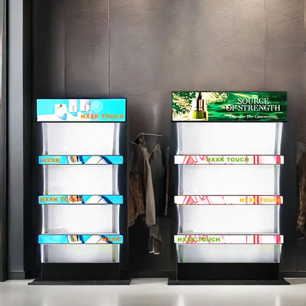 Best Selling Cob P0.7 P0.9 Supermarket Led Strip New Technology Advertising Digital Signage Screen Smart Tv Shelf Led Display