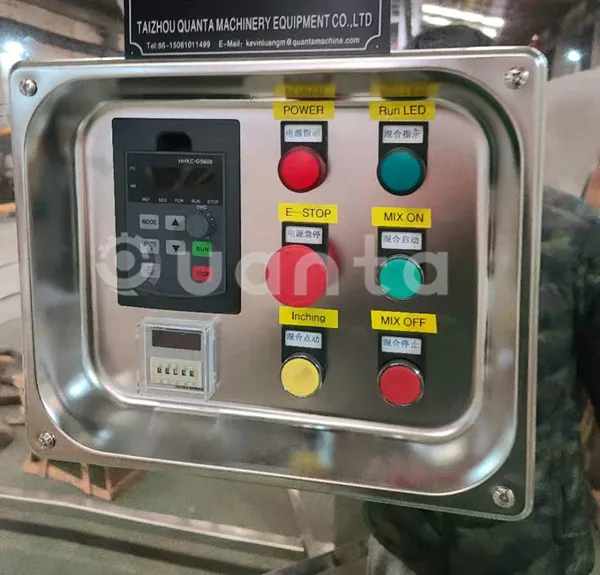 3D rotating drum powder mixer