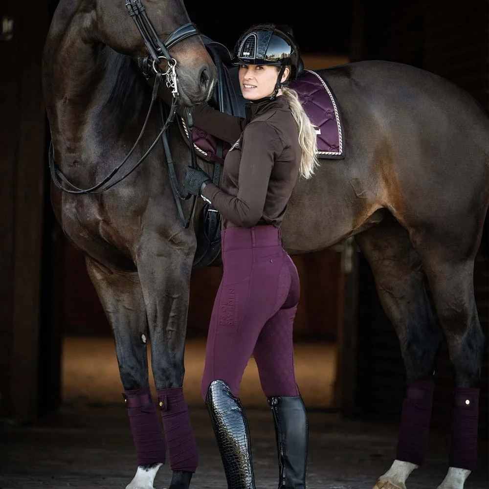 Hot Sell In Europe Women Equestrian Pants Silicone Horse Riding Tights Leggings Breeches