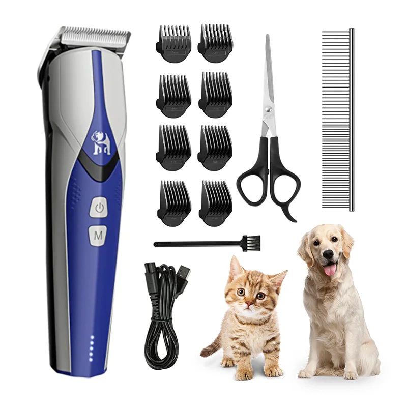 EASTO low noise haircut electric dog pet cordless professional pet grooming pet hair clippers kit for dog cat