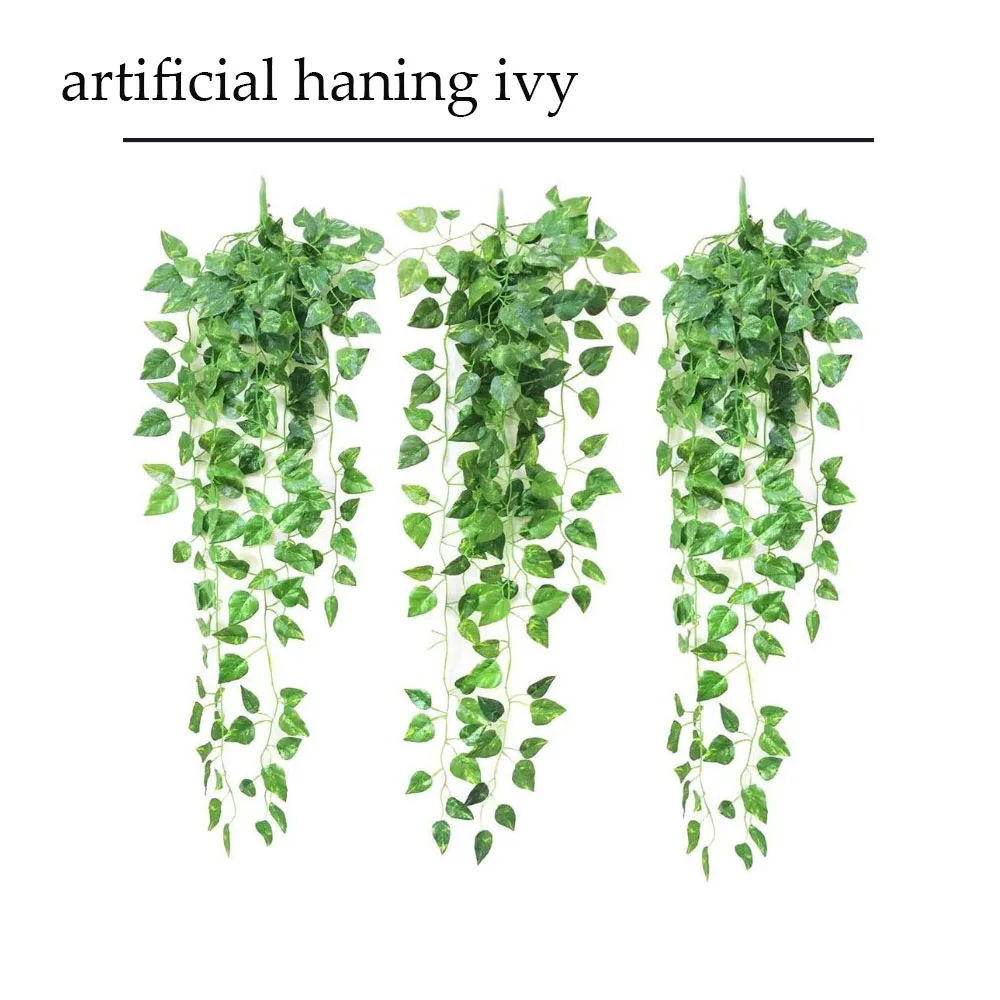 High Artificial Hanging Plants Ivy Vine  Leaves Greeny Chain Wall Home Room  Garden Wedding Garland Outside Decoration amozon