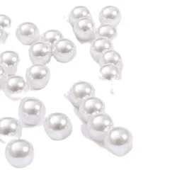SUXUAN Jewelry Supplies Loose ABS Imitation Pearl 1.5-10mm White and Beige Color Plastic Decoration Pearl for DIY Garment Beads
