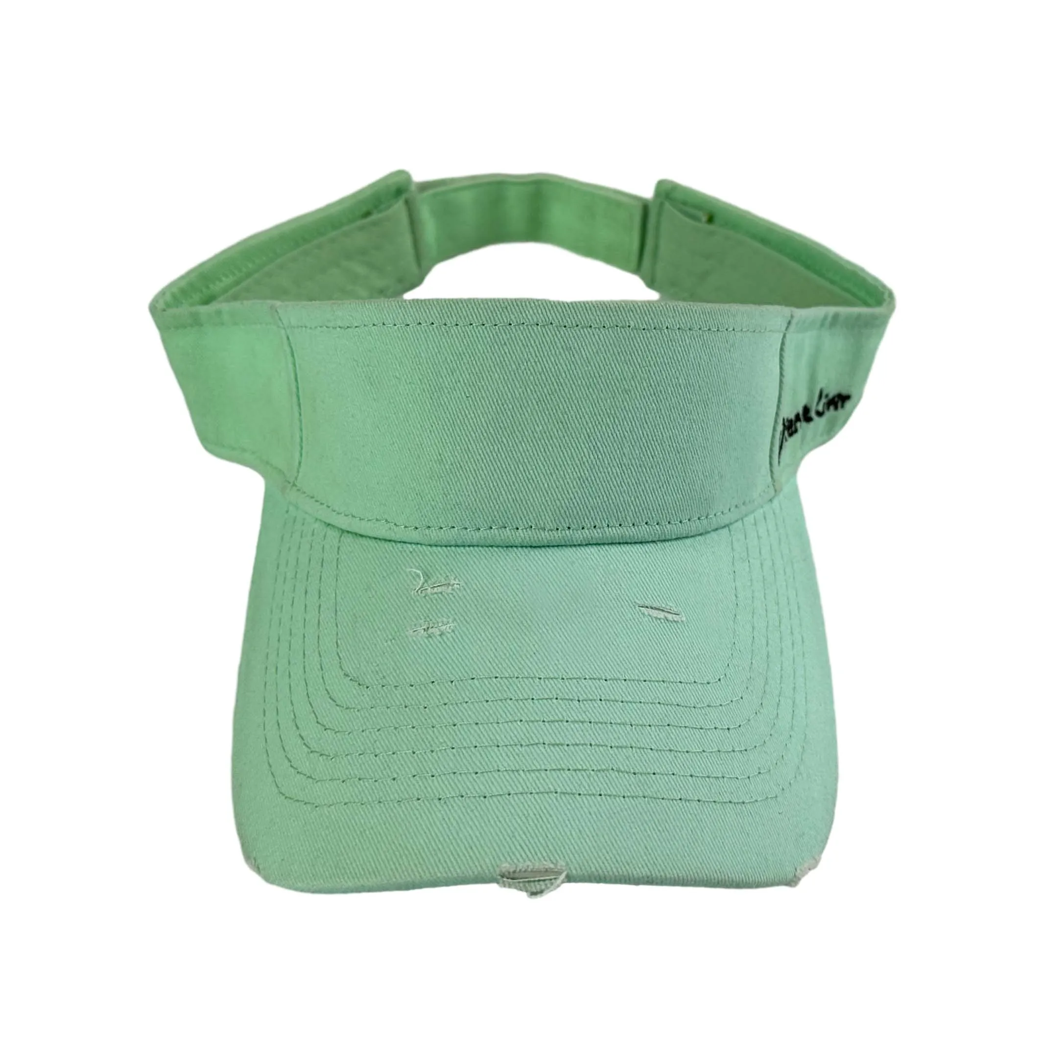 Wholesale Summer Adjustable Wide Brim Caps Solid Color Uv block Custom Logo embroidery Breathable Visor Hats For Women Men