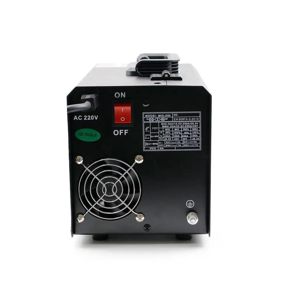 220v MIG Welders MMA/LIFT TIG 3 IN 1 Inverter IGBT Gasless Flux Wire Welding Machine MIG-250