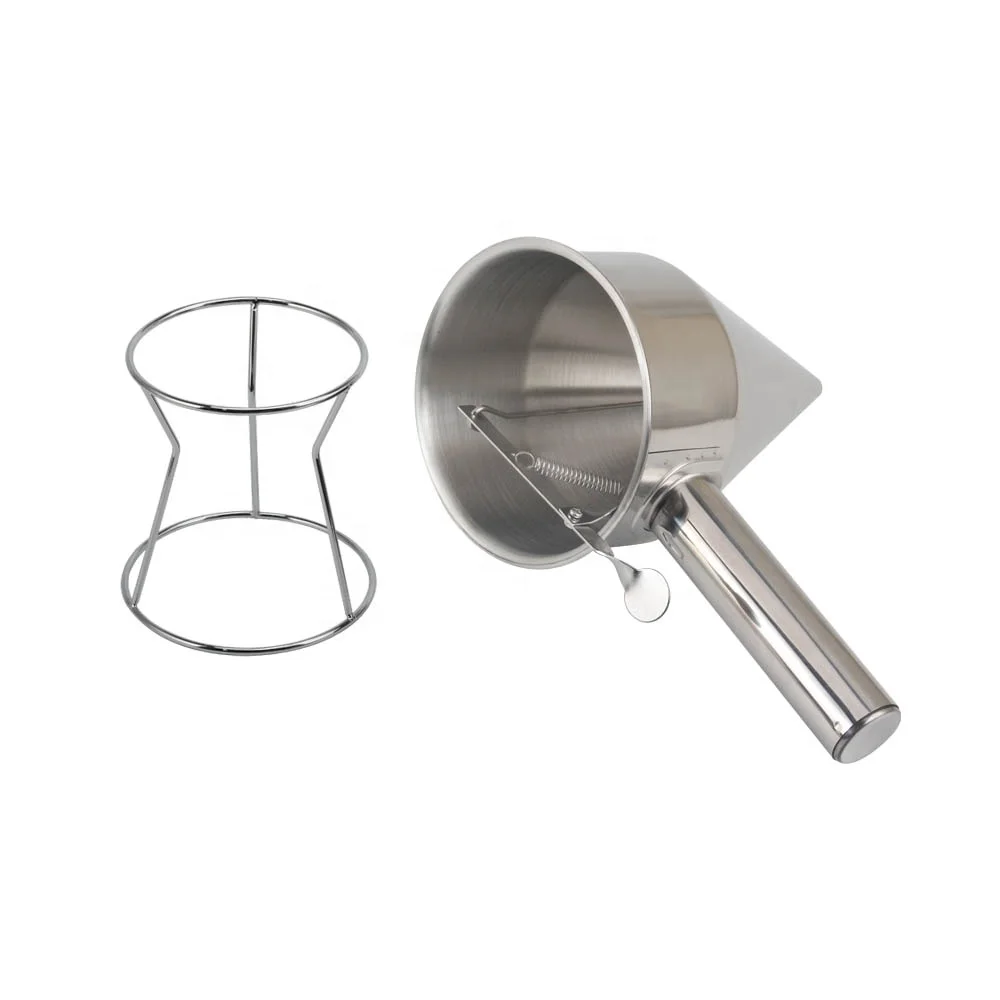 Stainless Steel Funnel With Rack, Chocolate Sauce Separator