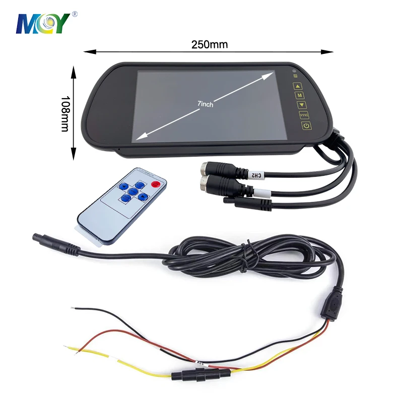 MCY HD CCTV Touch Rear View Mirror Backup Reversing Camera 7 Car Monitors