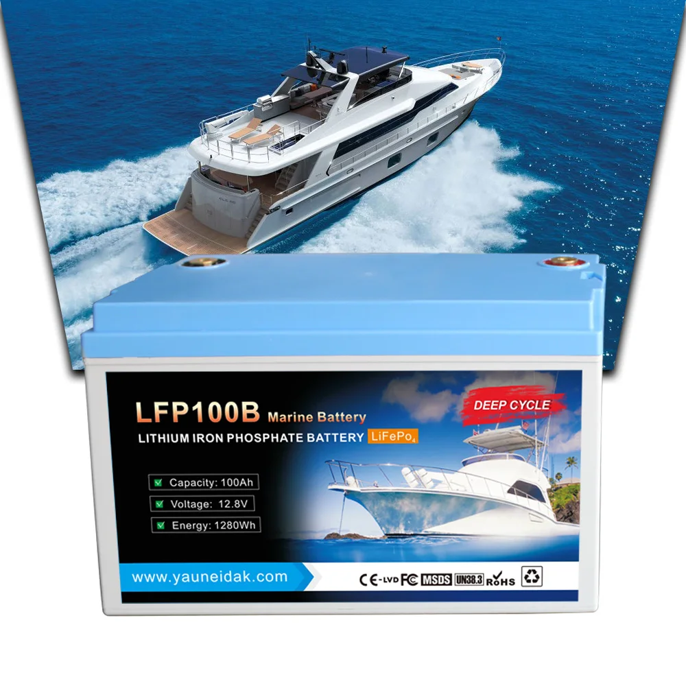 Литий-ионный аккумулятор LFP100B, запасная свинцово-кислотная батарея lifepo4 12 В, 100 Ач, 200 ач, морской, солнечный