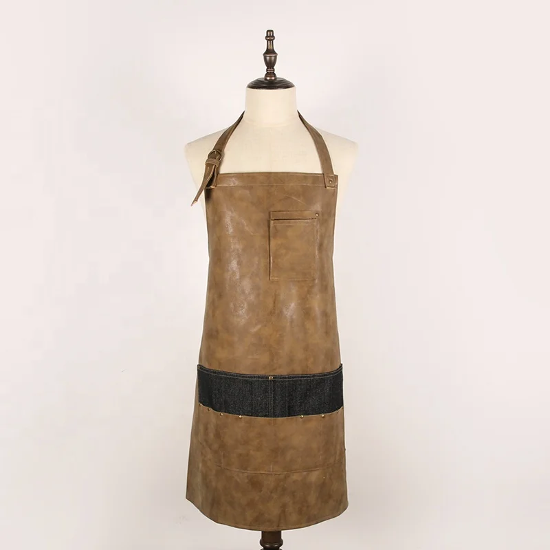 Segbeauty Heavy Duty Canvas Work Apron Breathable Denim Apron with Tool Pockets