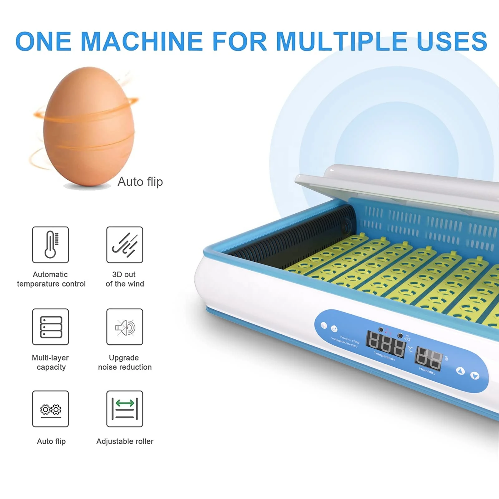 HHD High Quality Incubator 500 Eggs Hatching Machine Solar Incubator For Egg