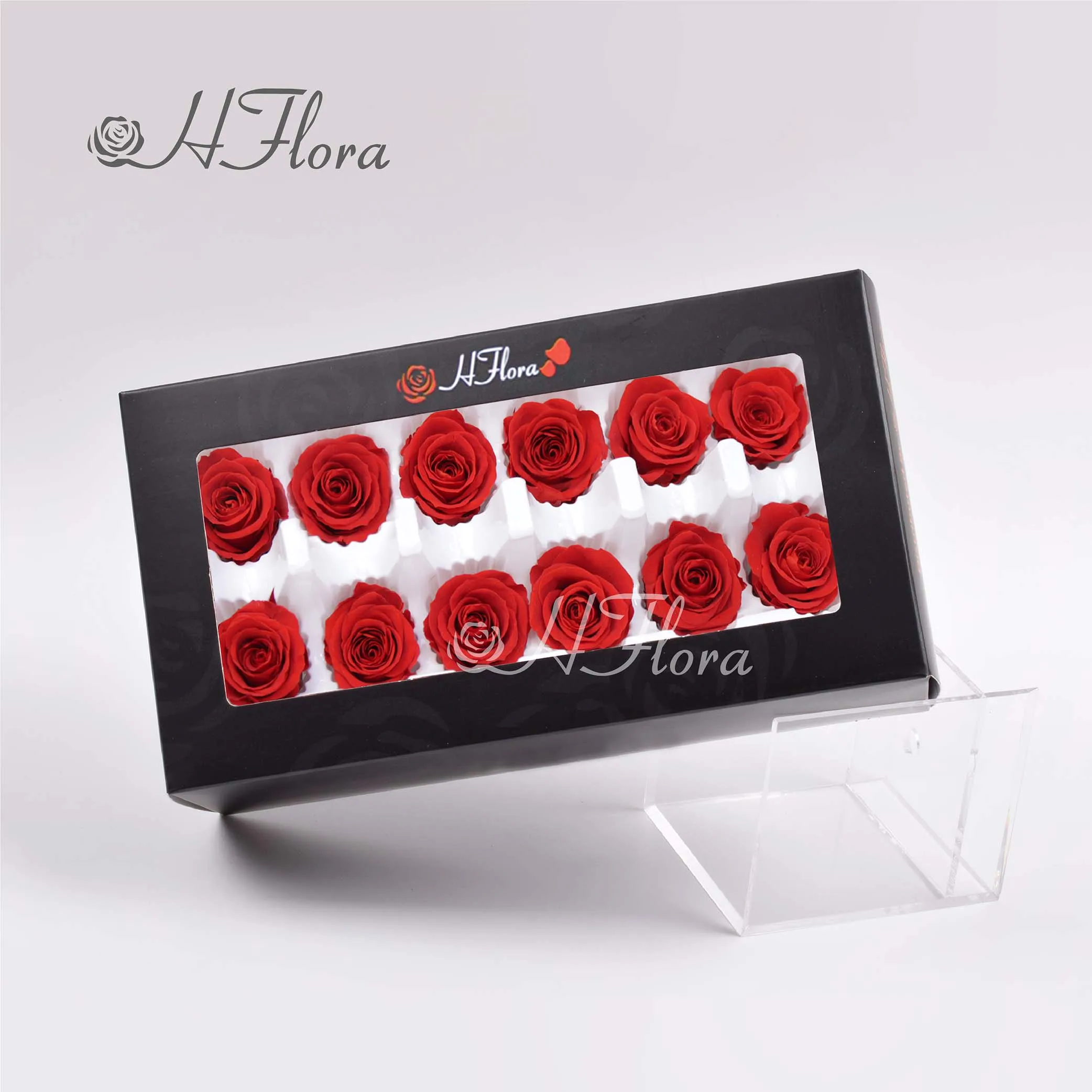 Hflora 3-4cm Mini Small Roses Eternelle Flower Head Valentines Day Roses Head Long Life Preserved Roses Grade A Wholesale In Box