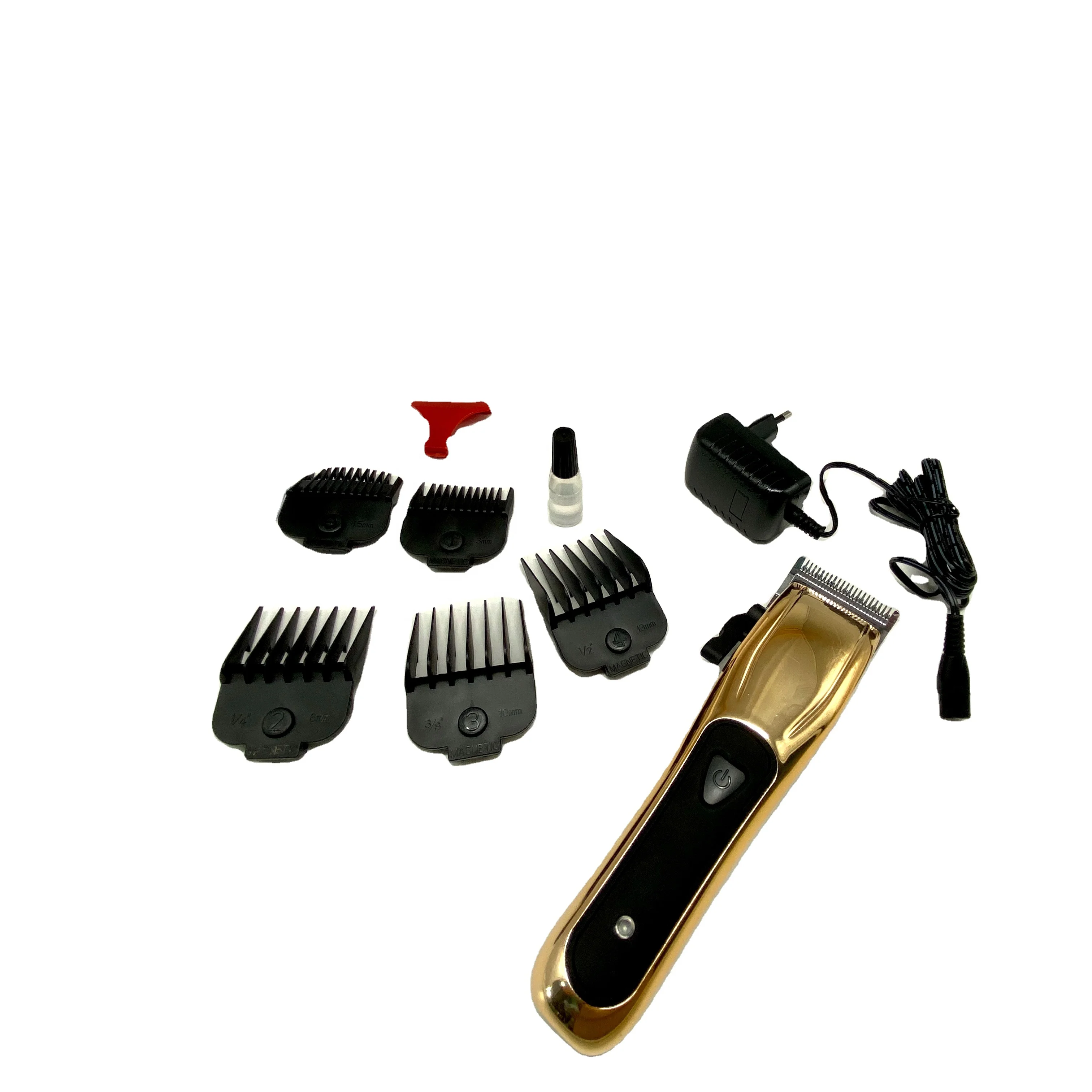 
new designed professional cordless rechargeable all metal hair clippers trimmer with lcd display for men 