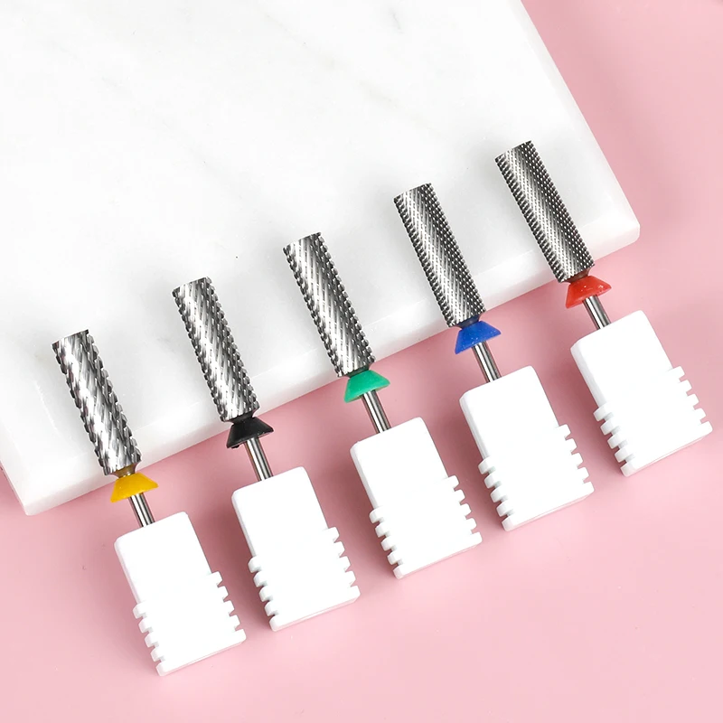 Nail Factory Supplies High Quality Deliver Fast Nail Bits Box Package Custom Tungsten Carbide Small Barrel Nail Drill Bit