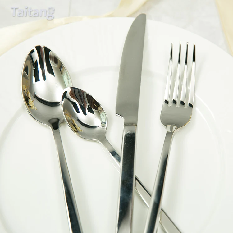 Wedding ECO Friendly Cutlery Stainless Steel Tableware Knife Dinner Fork Set