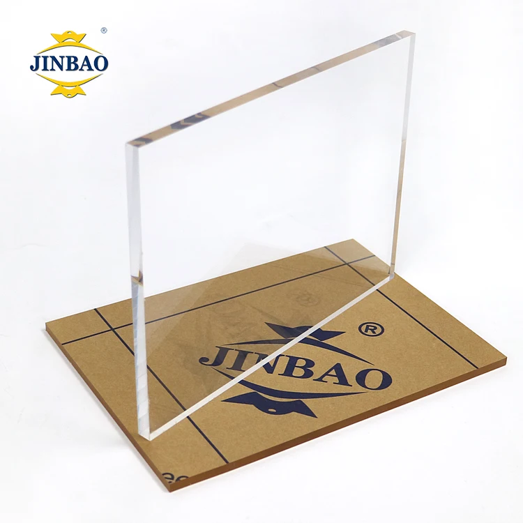 JINBAO clear 3mm  solid surface laser cut colored customization custom print 2mm gold acrylic sheet