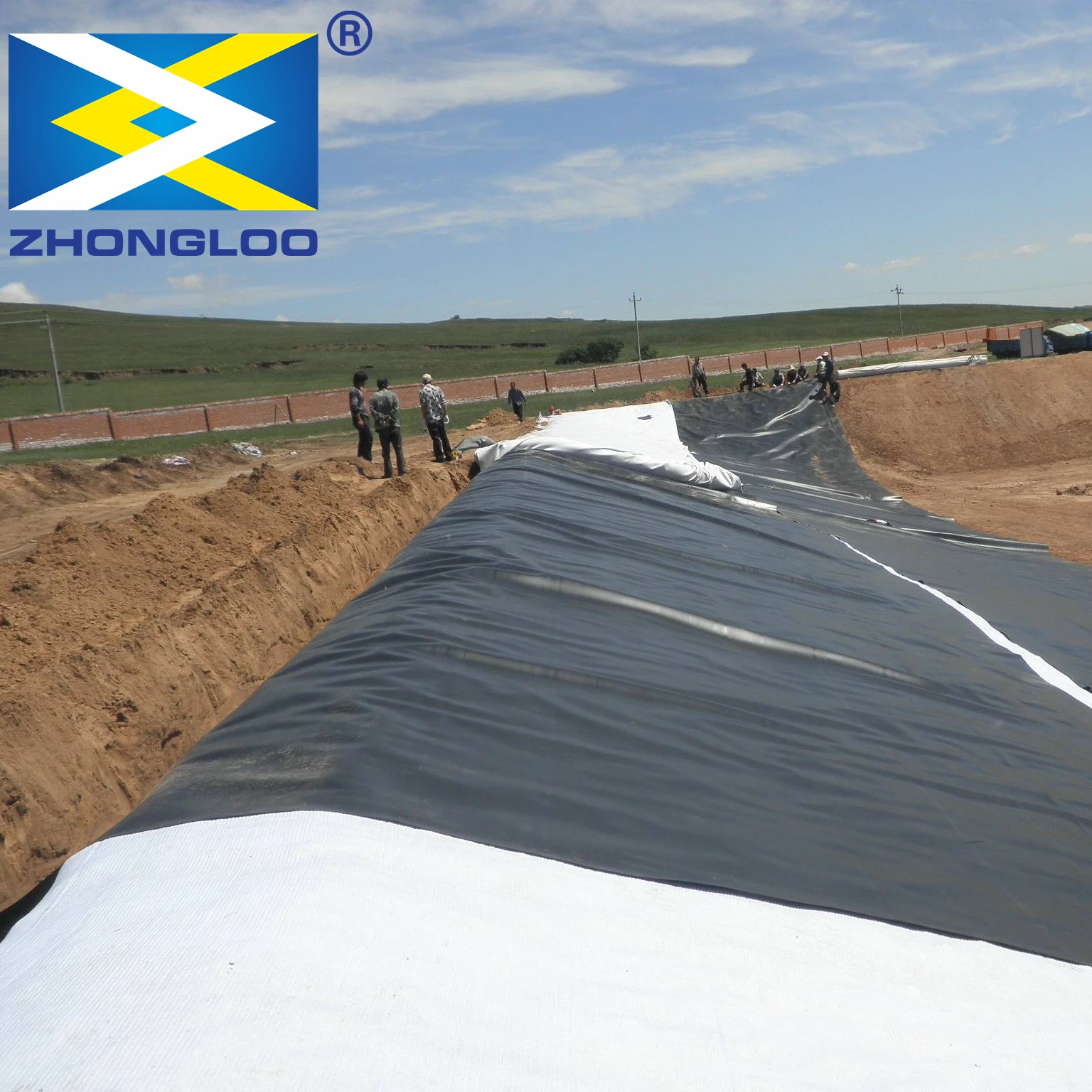 Geomembrane pond liner plastic tilapia foldable fish farming water biofloc tank for aquaculture equipment