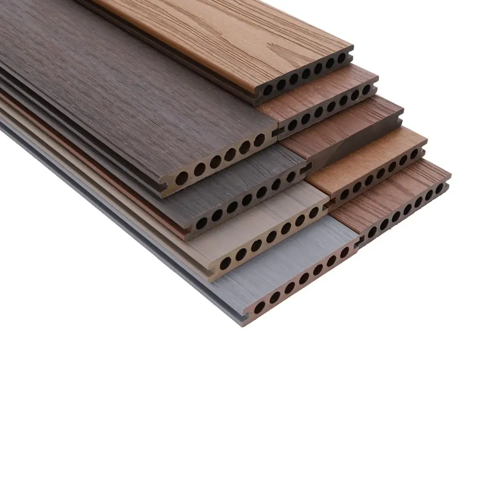 Upgraded Wood WPC Material Epoxy Resin Sheet Anti-rotten Eco-friendly Composite Board Garden Terrace Flooring Decking Project