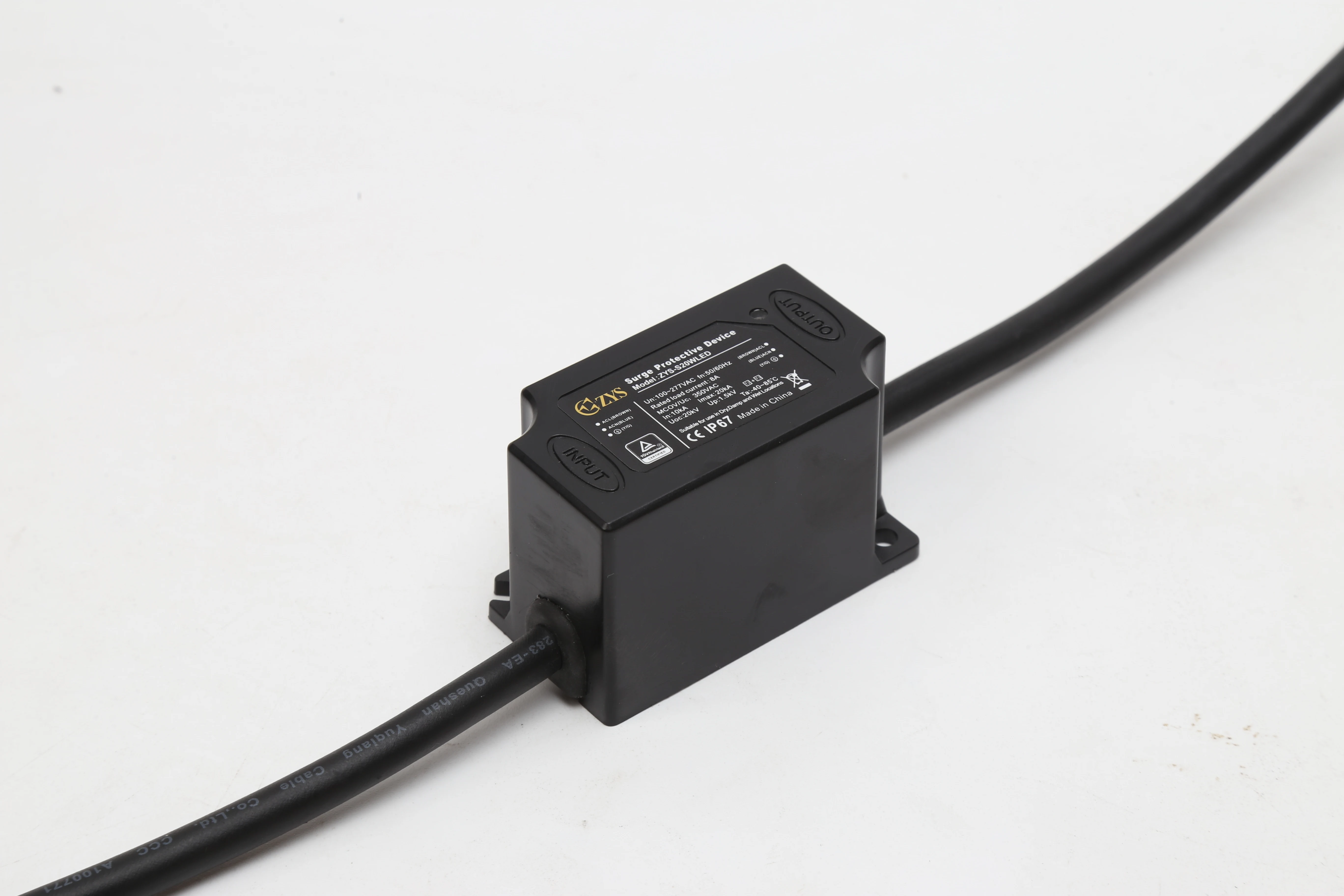 20kV 20kA Surge Protector Surge Arrester LED Lighting SPD Outdoor LED Lighting Transient Voltage Tunnel Lighting SPD