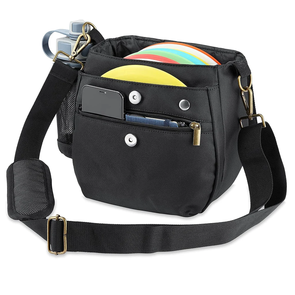 Custom Outdoor Small Frisbee Starter Set Storage Pack Waterproof Frisbee Grip Bolsa de golf de disco Golf Disc Sling Bag