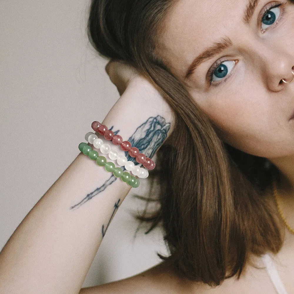 Hot Selling Natural Stone Crystal Beads Multi-Layer Amethyst Bracelets for Women and Men Semi-Precious Fashion Jewelry for All