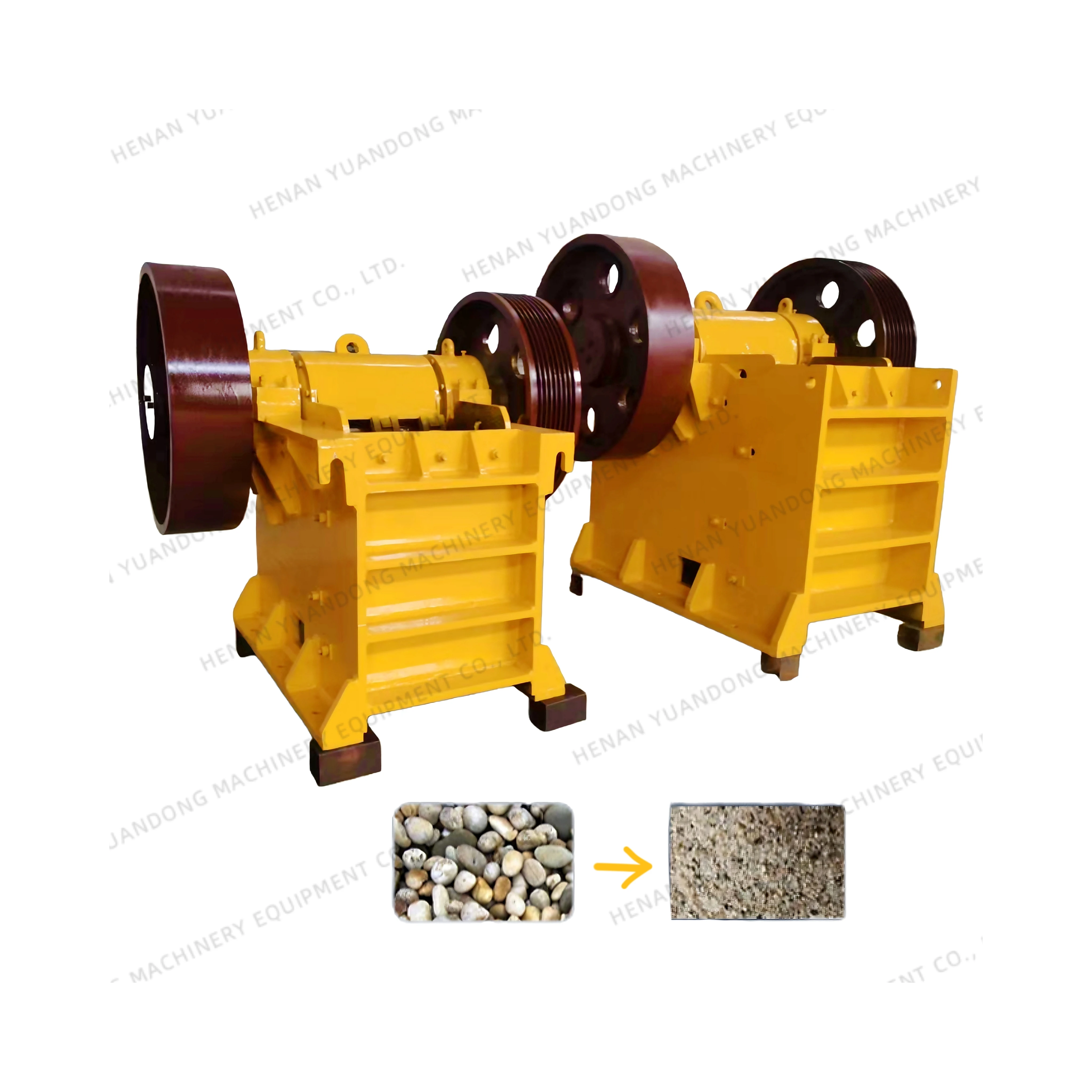 New Jaw Crusher Small Jaw Crusher High Compression Stone Crusher Coarse Medium Fine Jaw Crushing Machine