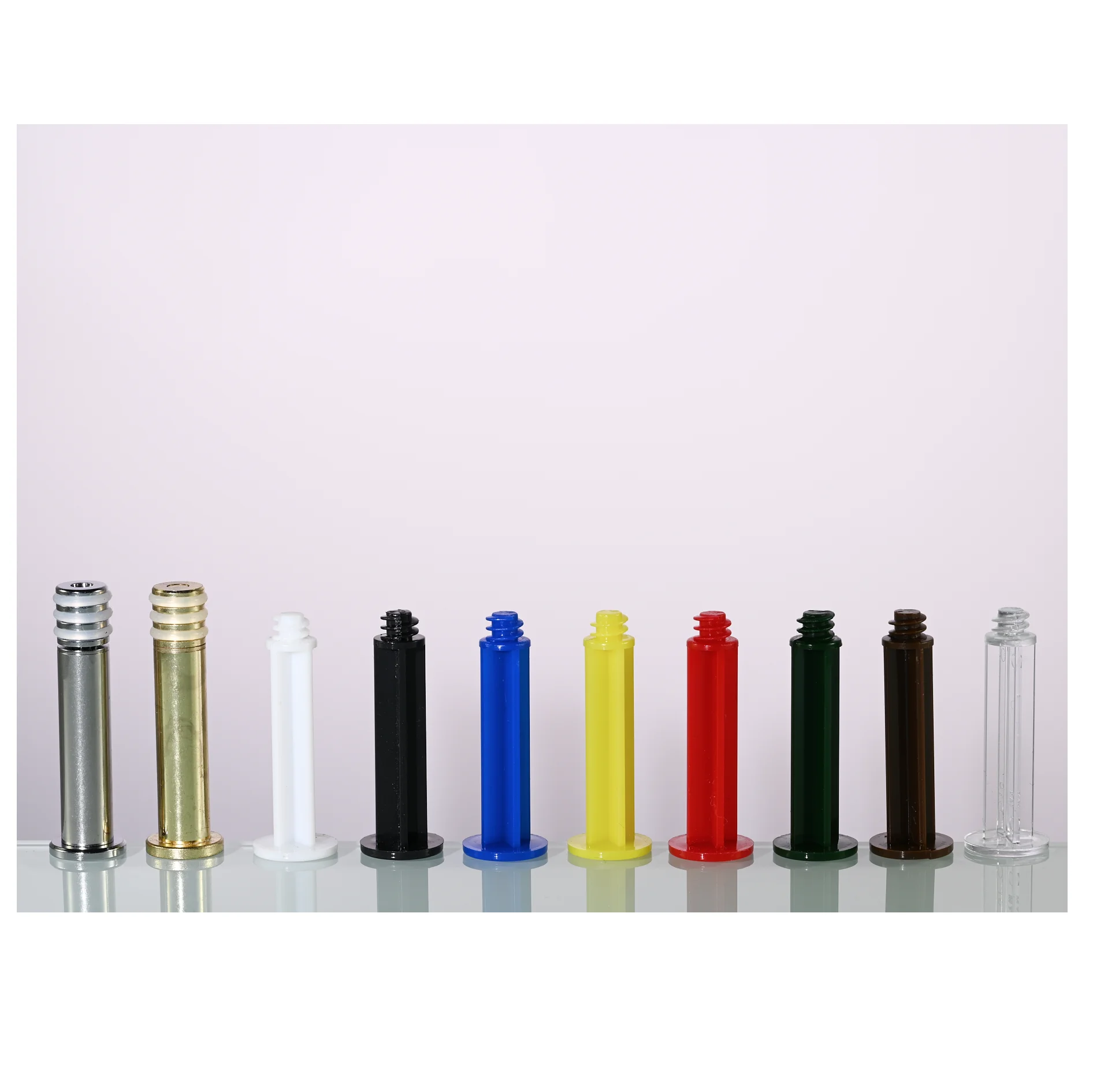 Color plunger Standard 1ml  1cc luer lock borosilicate glass prefilled syringe for distillate oil