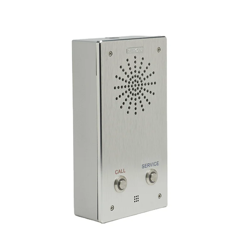SPON IP Audio Intercom Paging Panel Phone with Dual-button design access control panel sturdy and durable industry intercom