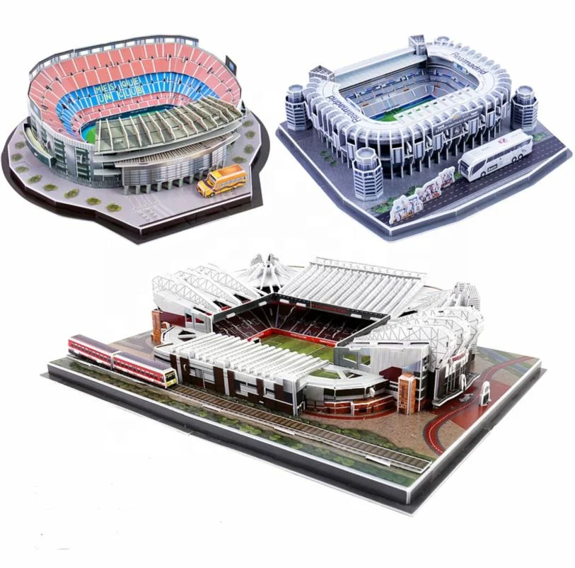  DIY пазл 3D Строительная карточка Эстадио Santigo Bernabeu/Emirates/Stamford bridge стадион и т. д. для