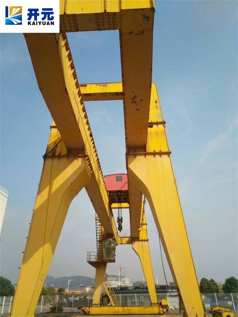 Kaiyuan Crane Machine Price Mh Type 3t 5t 10t 16t 20t Electric Hoist Single/Double Girder Gantry Crane for Factory Outside