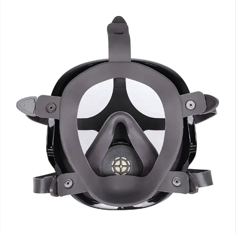 4007 Electric Blower Full Face Gas Mask Powered Air Purifying Respirator Silicone CE Grey Fast Delivery Black Men Silicone Mask