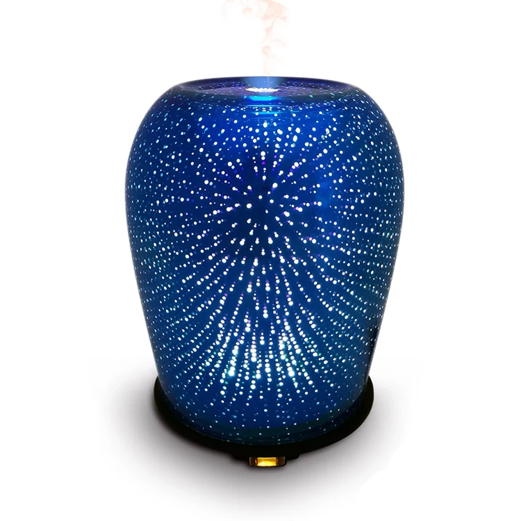 Home Decorative 100ml Glass Ultrasonic Fragrance Air Humidifier Yoga Essential Oil Diffuser oil difuser