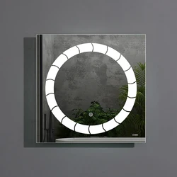 Customized New Design Led Light Mirror Touch Sensor Switch Smart Led Bathroom Mirror Bath Decor