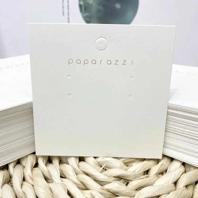 100pcs Custom Jewelry Packaging Card Personalized Jewelry Display Cards Necklace/ Earrings/ Bracelet Holder Card