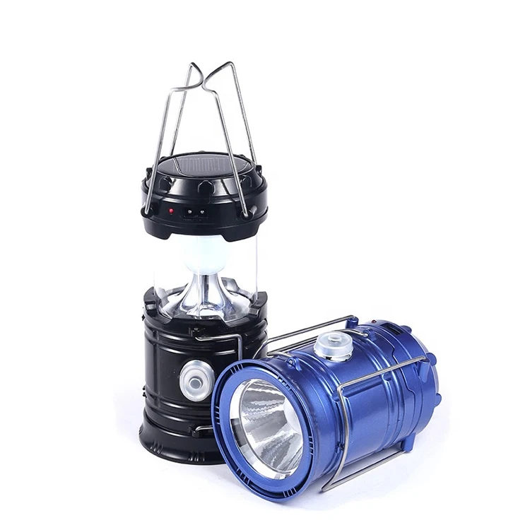 Abs Rechargeable Solar Powered Camping Lantern Outdoor Solar Zoom Camping Tent Light