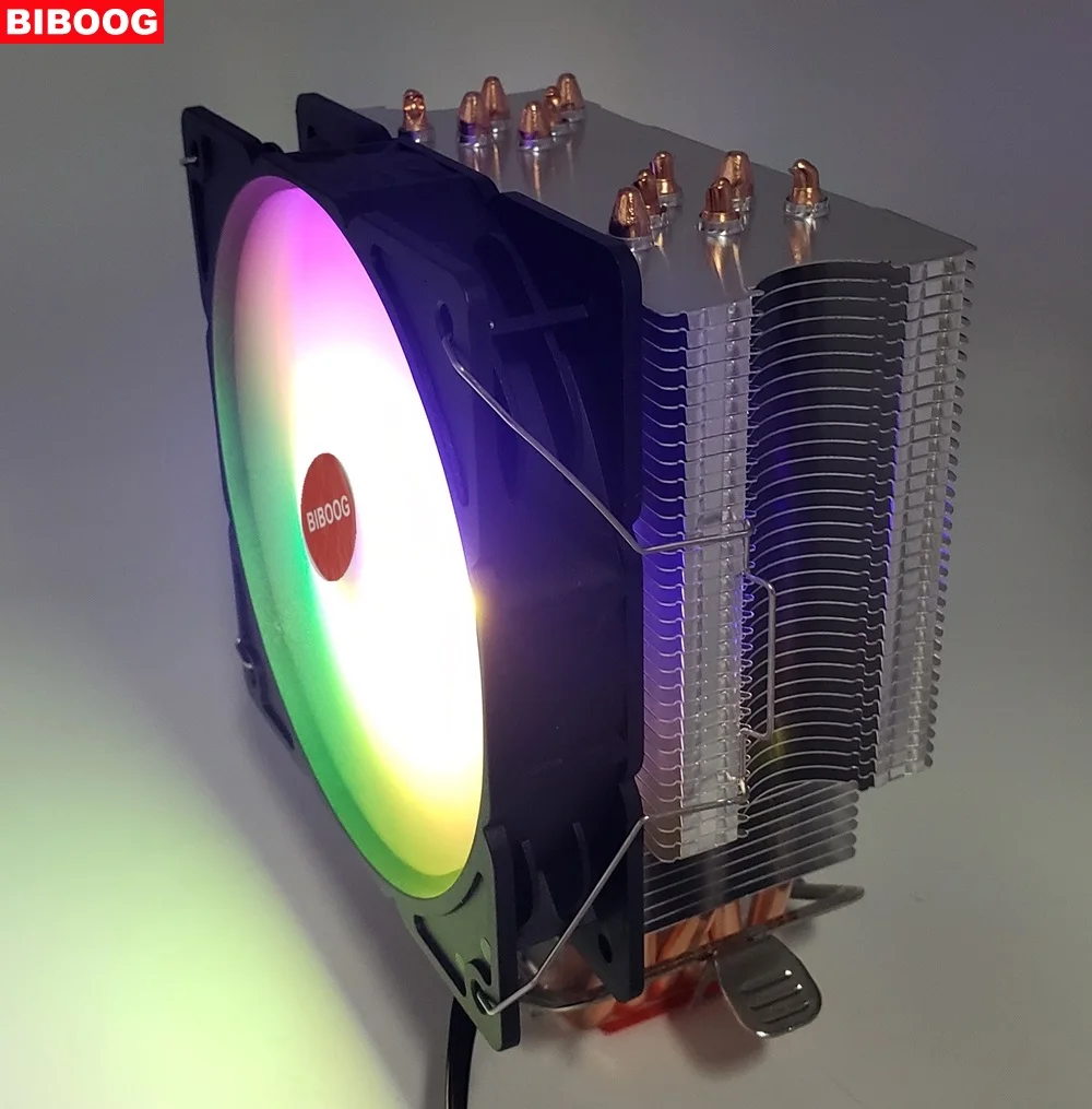 CPU Cooler 4pin PWM Cooling Computer Heatsink Copper aluminum Heat Pipe Tower