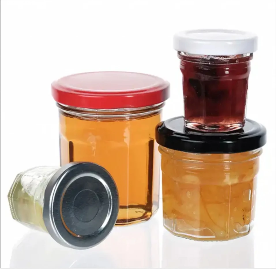 Custom Design 1Oz 3Oz 5Oz Oz 8Oz 12Oz Glass Wholesale Jelly Honey Sauce Jars Packing With Lids