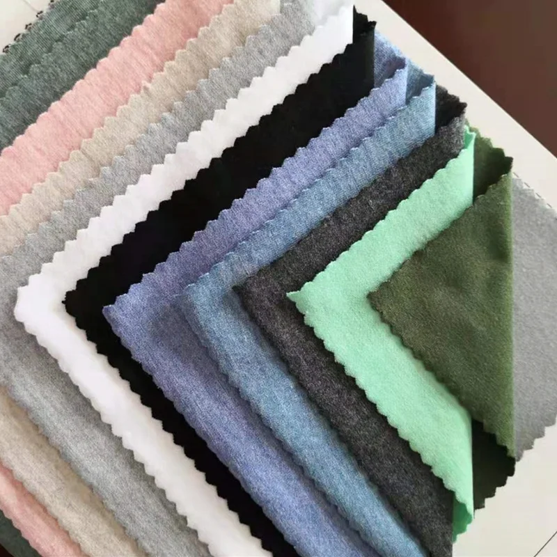 China Cheap Breathable Eco-friendly 40S Knitted T-shirt Fabric 70/30 Bamboo Cotton Jersey Natural Material For Garment