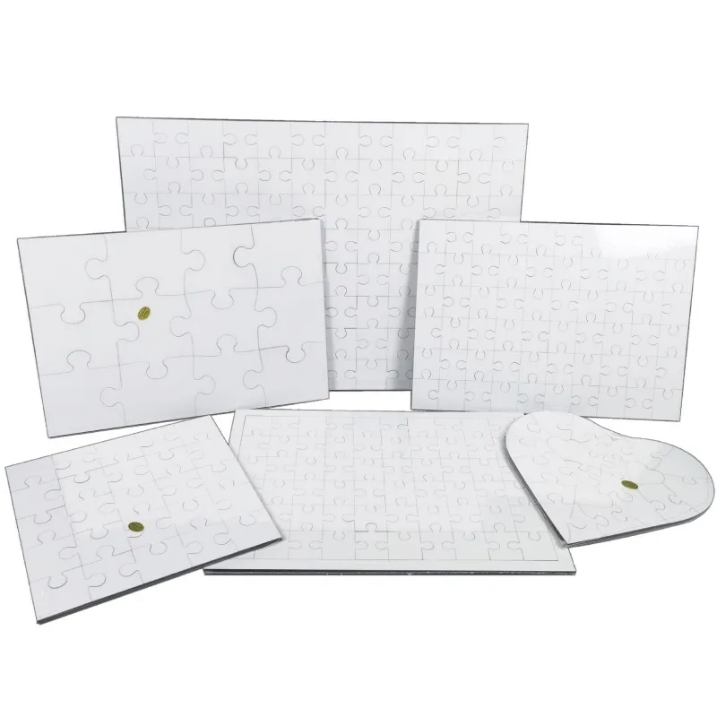 12pieces Blank Sublimation MDF Wooden jigsaw puzzles Custom Photo Printing puzzle Jigsaw