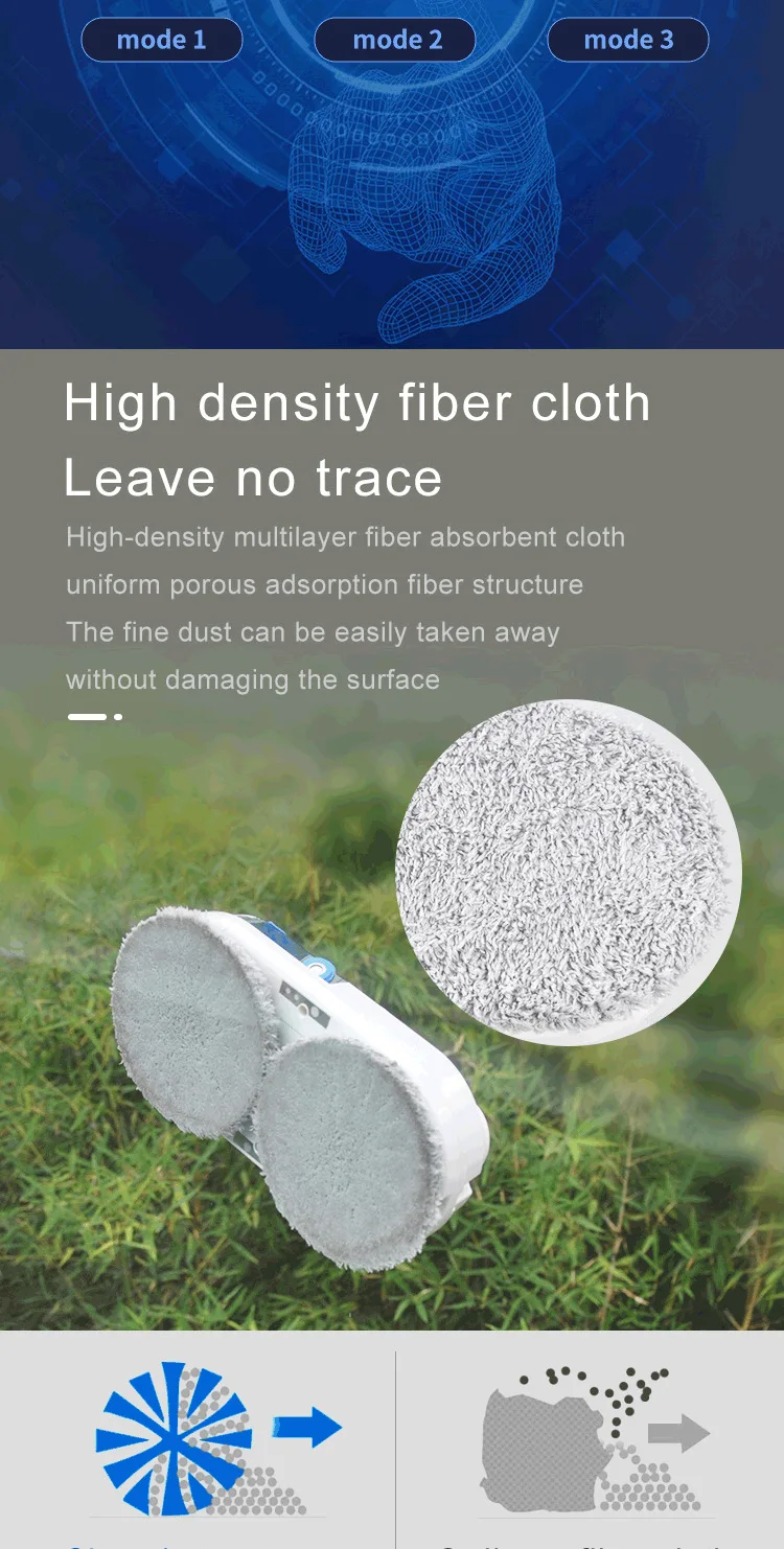 double brush household electric remote automatic smart building glass window cleaner machine robot