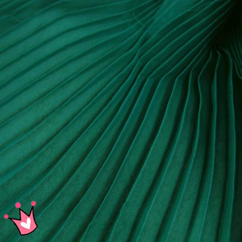 RTS Accordion Pleating  Pleated Chiffon Fabric For Dress