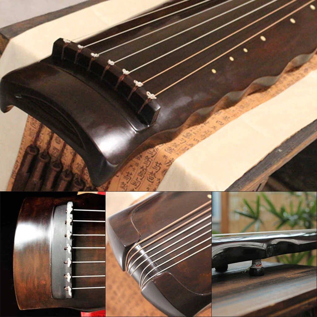 NAOMI Professional Guqin Instrument Chinese 7 String Zither Luo Xia Type Qin