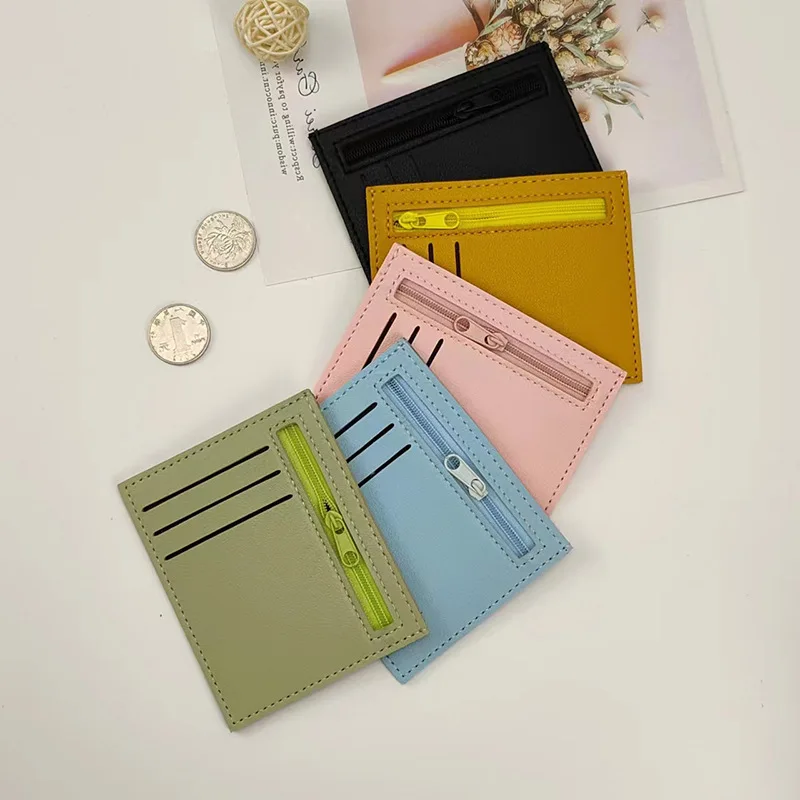 RU Wholesale small leather wallet women coin bag money clip many cards holder female purses short style wallets